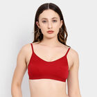 वीमेन सॉलिड ब्रा, मरून, small image number null